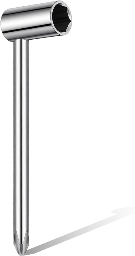 Gitarrenhalswerkzeug – Stimmschlüssel – Halsjustierung – Präzisionspassform – 7,8 X 2 Cm – Silber