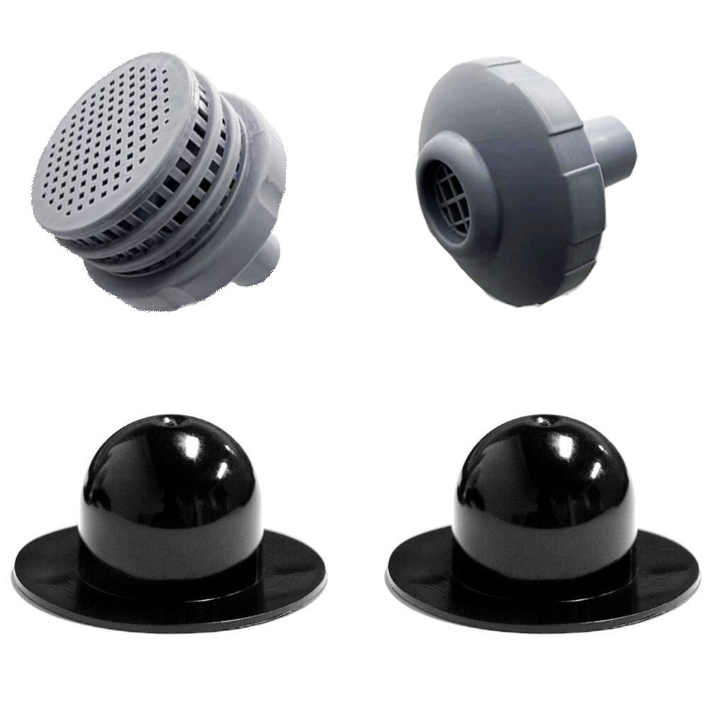 Poolanschluss-set, 5-teilig, 3,2 Cm Einlassdüsen Für Aufstellpools (schwarz)
