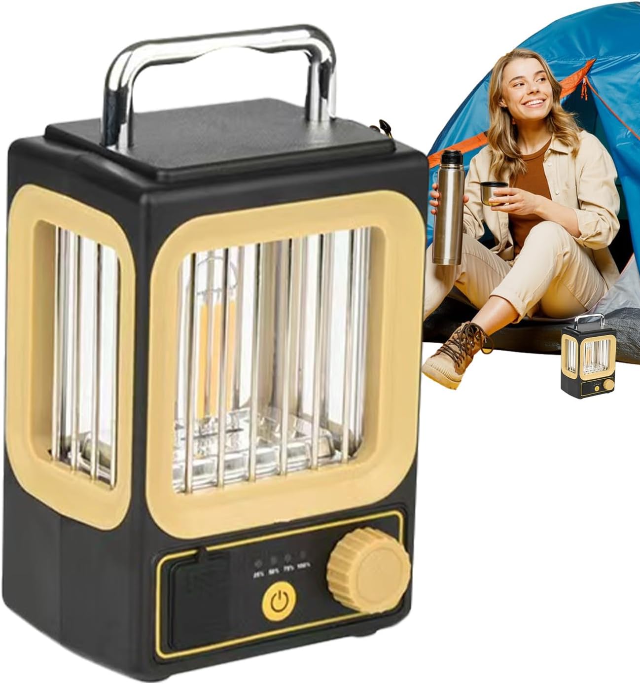 Dekorative Outdoor-laternen Tragbar, Mit Powerbank, Für Camping, Led-zeltbeleuchtung, Dekorative Beleuchtung Fürs Camping