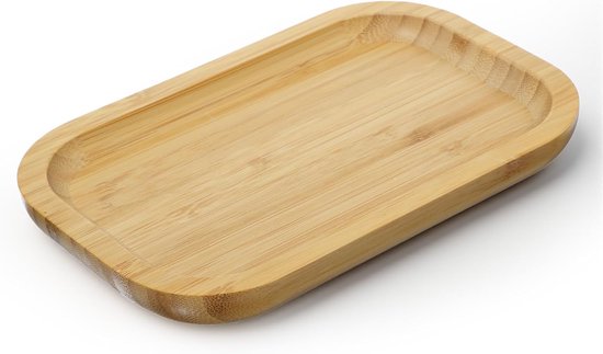 20x13x2cm Bambus-badezimmertablett, Seifenspenderhalter Aus Holz & Ablageplatte Für Kosmetik, Parfüm & Kerzen