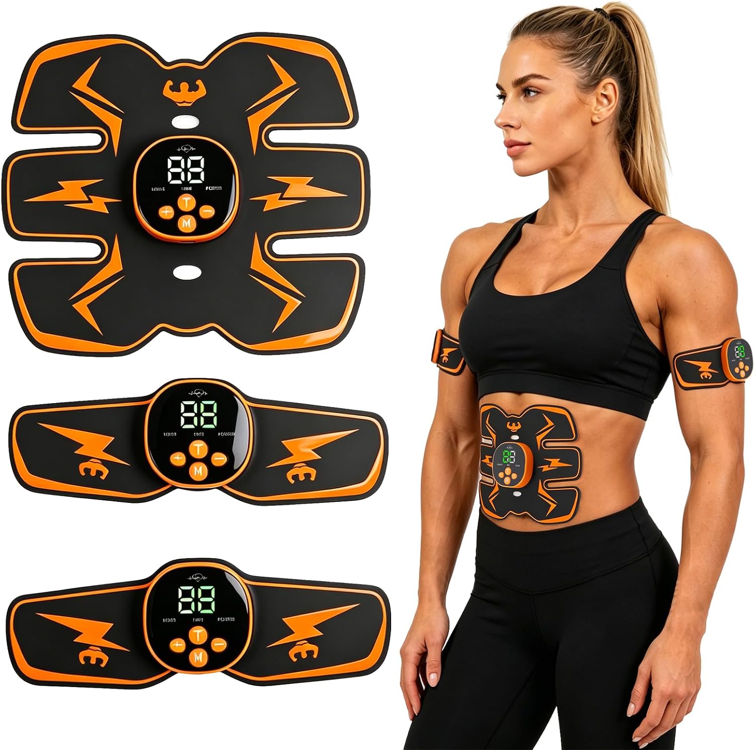 Tragbarer Body Shaper Trainer, 3-in-1 Wiederaufladbares Fitnessgerät Mit Typ-c-anschluss Für Zuhause, Büro, 10 Einstellungen Und Den Täglichen Gebrauch.
