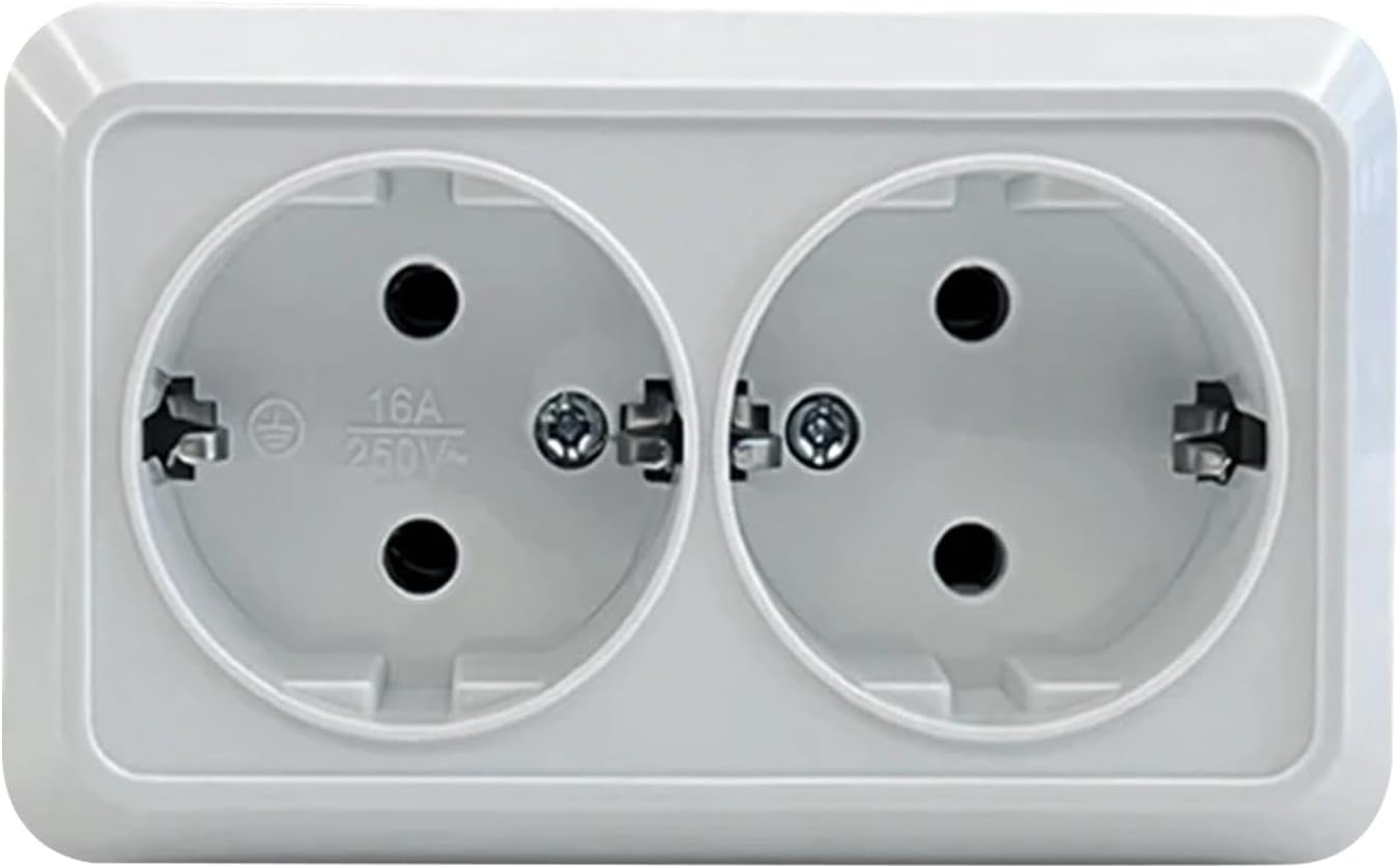 Standardsteckdosen, Europäischer Reiseadapter – Runder Eu-stecker, 250 V Wechselstrom Professionelle Wasserdichte Reisesteckdosenleiste Aus Kupfer, 16 A, Französisches Modell