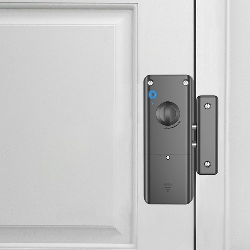2-teiliges Vorhängeschloss, Tragbar, Fingerabdruckschloss, Typ-c-ladeschloss, Biometrisches Smart-schloss, Intelligentes Elektronisches Türschloss