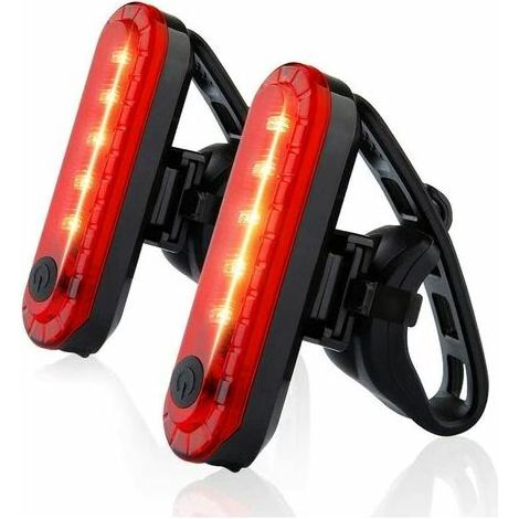 Leistungsstarkes Led-rücklicht Für Fahrräder, Usb-ladefunktion, Wasserdicht, 2er-pack