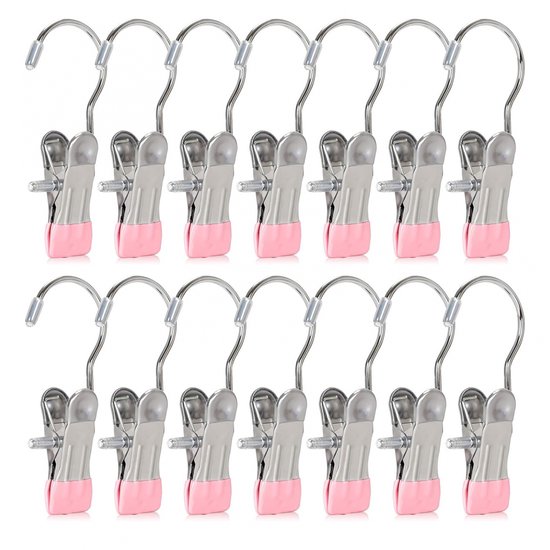 20er-packung 5,5 X 12 X 2,3 Cm Rutschfeste Hutclips Mit Haken Zur Aufbewahrung Im Kleiderschrank