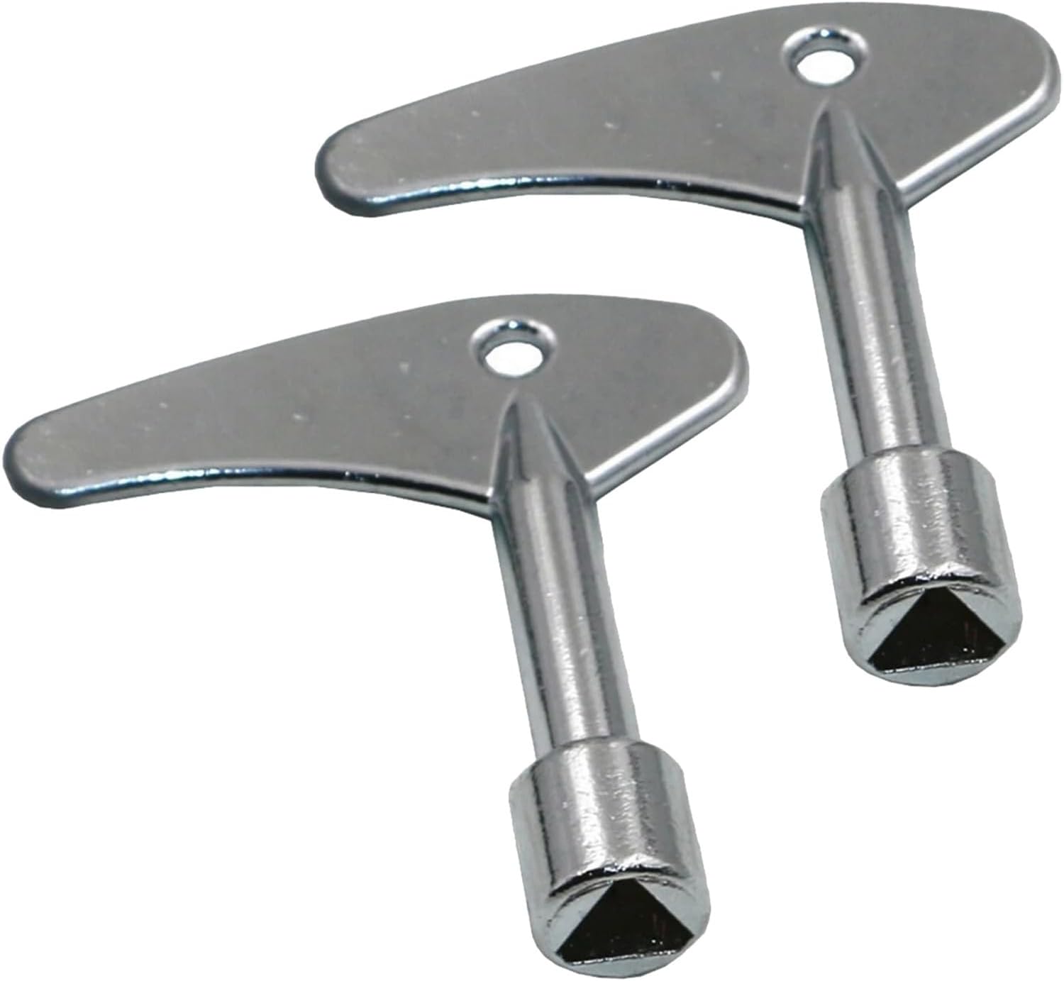 Zweiteiliger Dreieckiger Metallschlüsselsatz, Dreieckiger Schlüssel, Zählerkastenschlüssel, Geeignet Für Wasserzähler Und Gaszählerkästen.