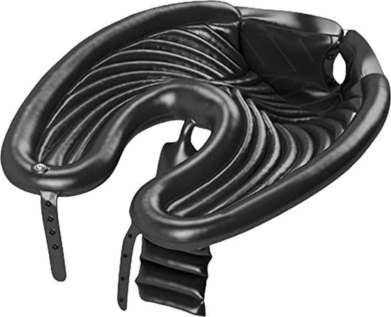 Tragbares, Aufblasbares Shampoo-waschbecken Aus Pvc, Schwarz, 80 X 58 Cm, Friseurstuhl Nicht Enthalten, Zum Haarewaschen Und -schneiden Zu Hause Im Bett
