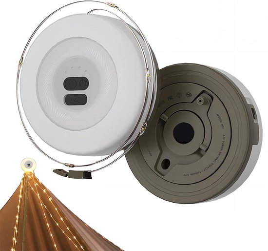10 M Lange, Einziehbare, Wasserdichte (ipx4) Und Wiederaufladbare Led-lichterkette Für Campingausflüge