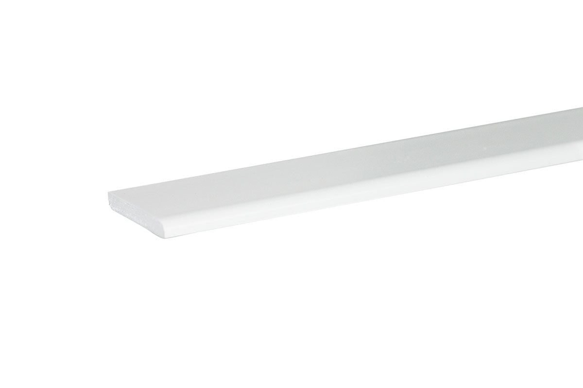 Wandleiste 90 cm 33 x 5 mm weiß Leisten - Primo