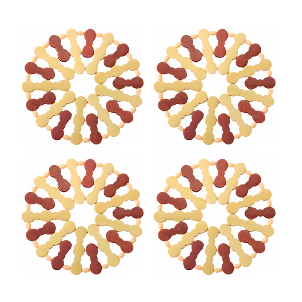 Schöne Runde Untersetzer Aus Holz, Tischsets, Tassenuntersetzer Für Alle Arten Von Tassen Und Bechern, 17 Cm/6,6 Zoll, Praktisch