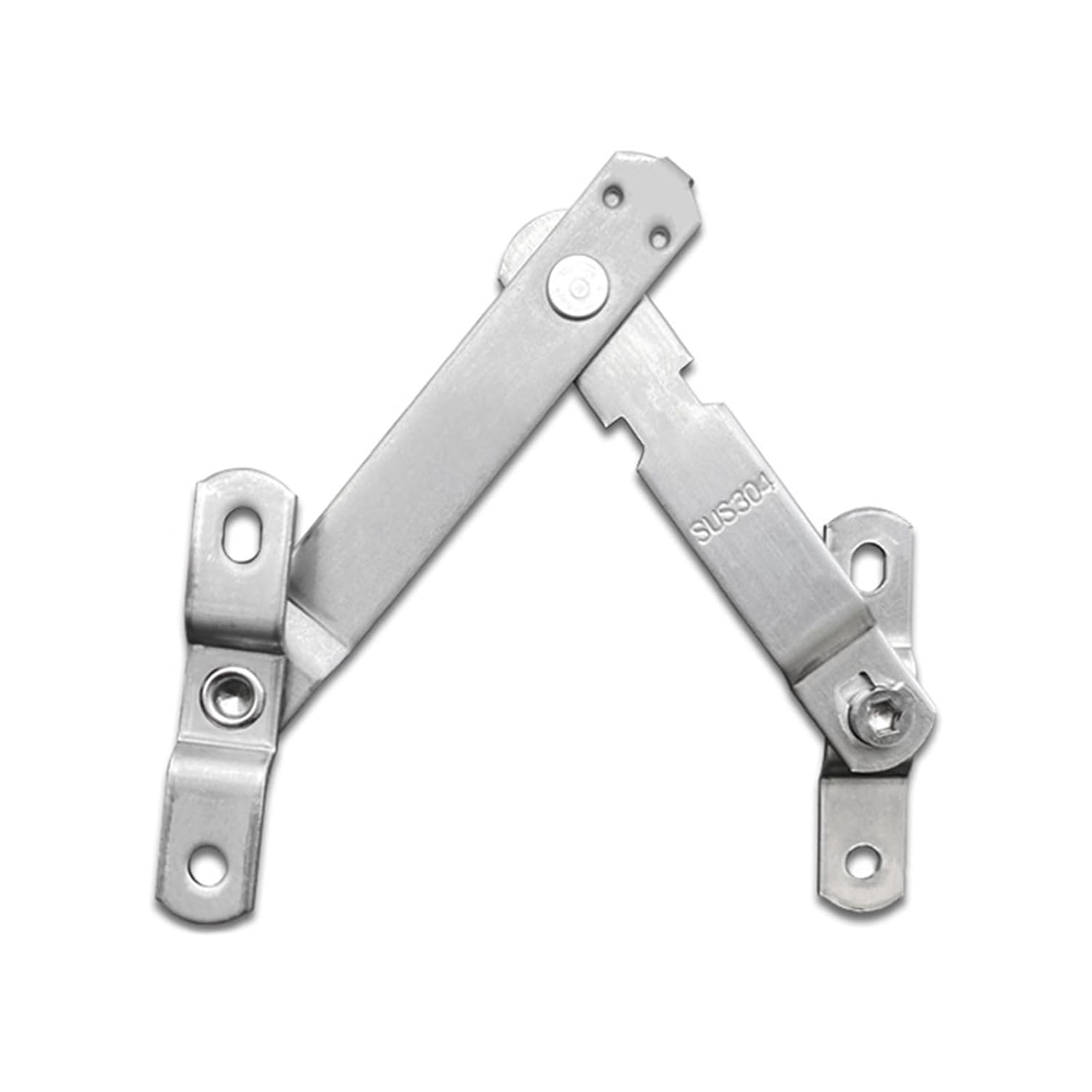 2er-pack Fensterbegrenzer Aus Edelstahl, Praktische Fenstersicherungen, Fensterblocker, Erhalten Die Fensterstabilität, Größerer Fensterwinkel, Fensterstopper