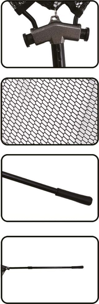 Paladin - Profi-Kescher 225 cm gummiert, 2 x 80 cm, 225 cm Kescher
