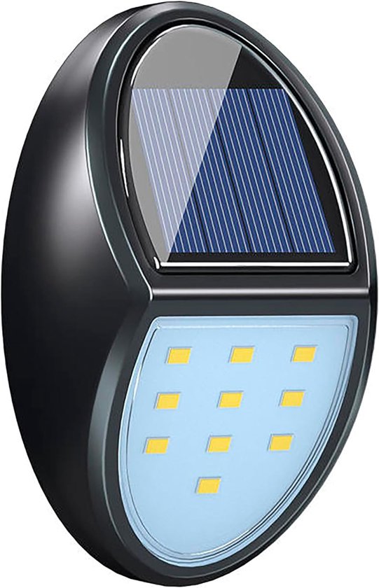 Kleine Solar-wandleuchte Für Den Außenbereich Mit Bewegungsmelder, Wasserdichter Led, Kompaktes Ovales Design Für Garten, Terrasse, Eingangsbereich (50.000 Stunden Lebensdauer)