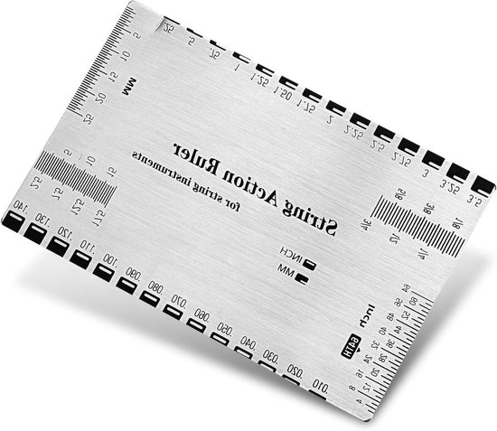 Gitarrensaitenhöhenmesser Aus Edelstahl, Lineal, Messwerkzeug Für Die Saitenlage Von E-gitarren/akustikgitarren/bässen