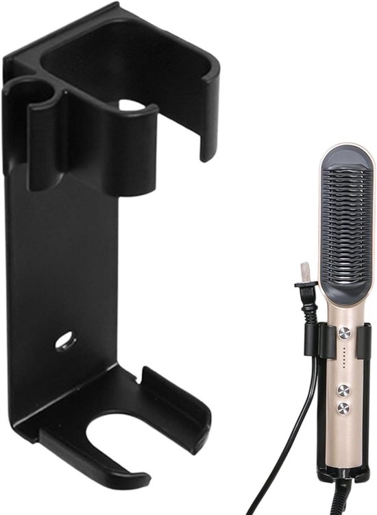 Wandhalterung Aus Aluminium Für Haarglätter Und Lockenstab, Hitzebeständiger Halter Für Styling-accessoires Mit Mehreren Ablagefächern