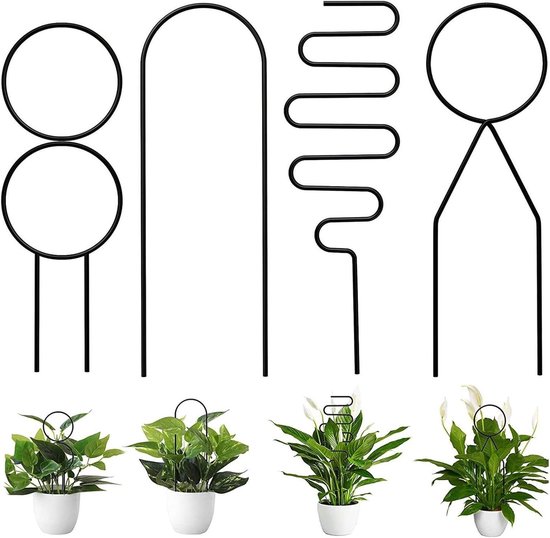 Rankhilfe Für Zimmerpflanzen, Blattförmiger Drahtständer, Dekoration Für Monstera Hoya