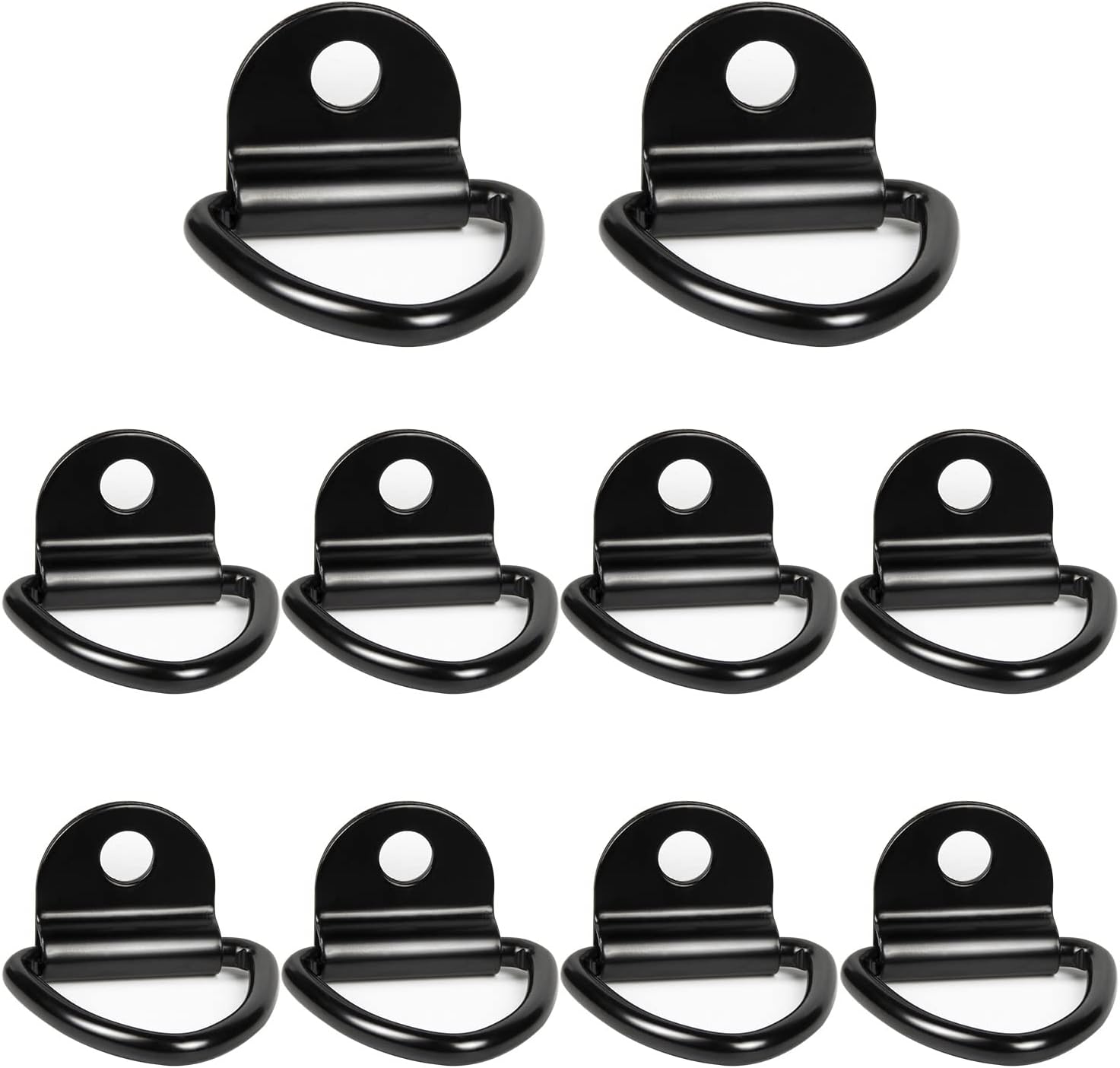 10 V-ring-bindungsringe/v-ring-haken Zur Montage An Lkw-felgen (schwarz)