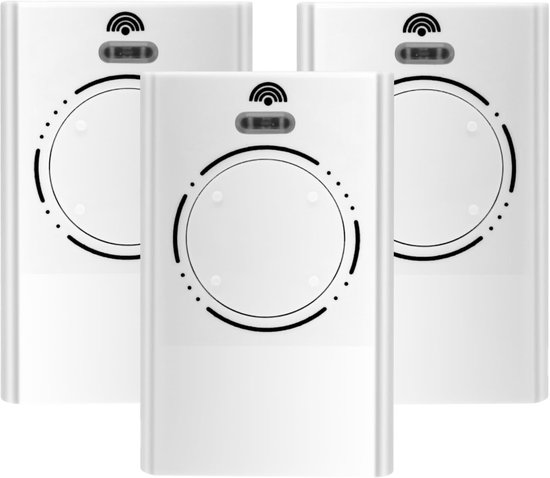 3-teiliges Garagentor-fernbedienungsset Für Xt4 868 Slh Lr – 868 Mhz – 4 Kanäle – Schwarz.