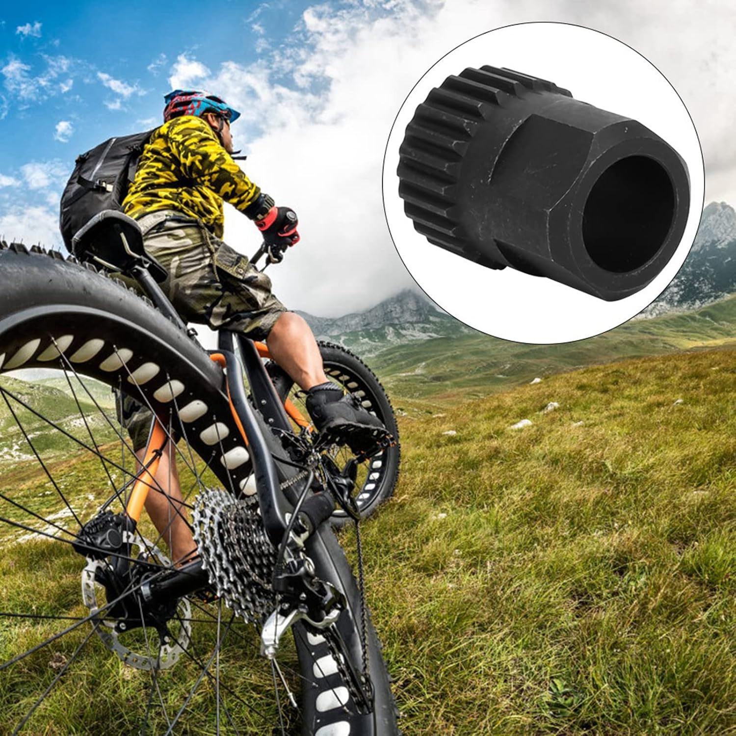 Werkzeug Zum Ausbau Der Fahrradnabe, Werkzeug Zur Reparatur Der Sicherungsringmutter Der Hinterradnabe, Passend Für Dt S240 350 240 440 540 540 Ratsche (3,6 X 2,75 X 2,5 Cm).