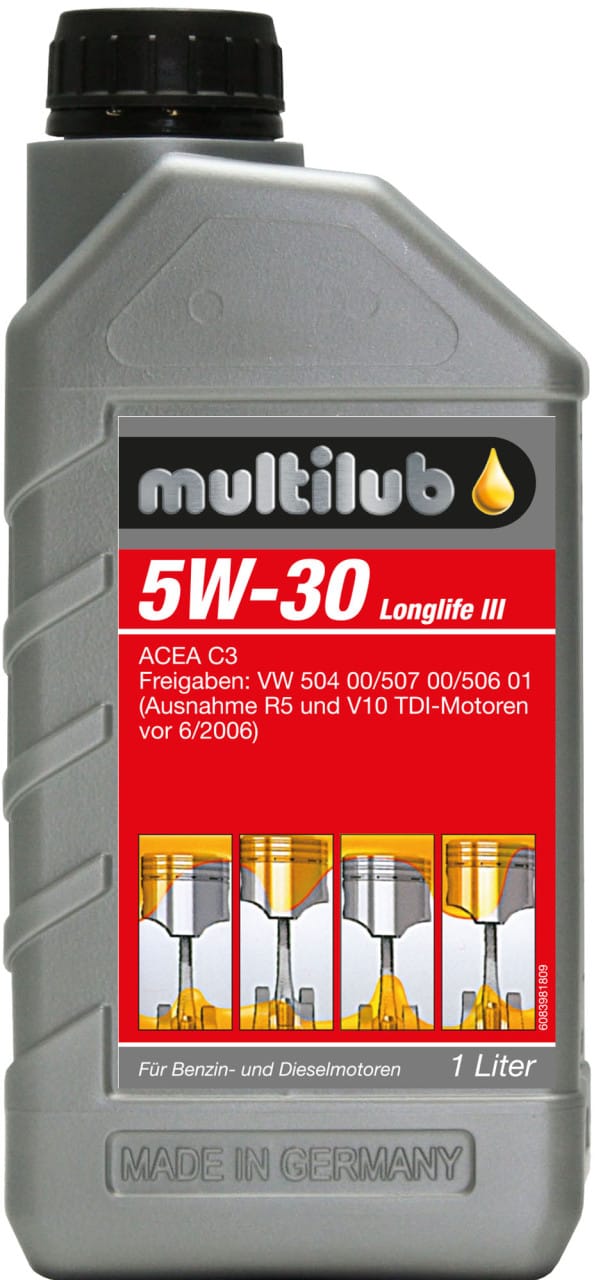 Motoröl 5W-30 Longlife iii 1L Motoröl - Multilub