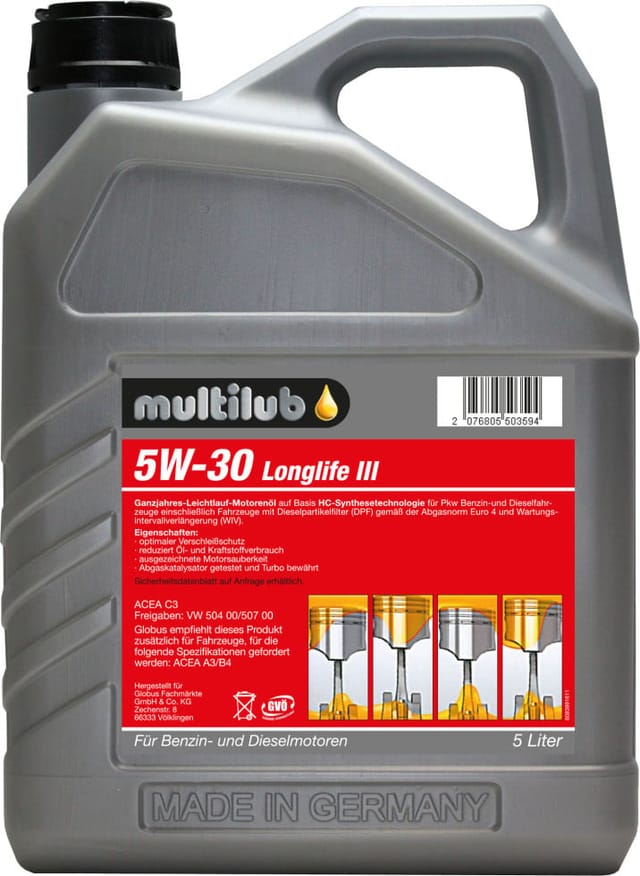 Motoröl 5W-30 Longlife iii 5L Motoröl - Multilub