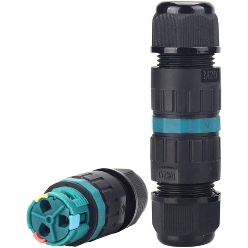 2er-pack Wasserdichte, Schraubenlose Verbinder – Schnelle Installation – Geeignet Für 5–9 Mm Kabel – Geeignet Für Innen- Und Außenbeleuchtung