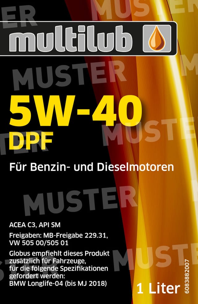 Motoröl 5W-40 dpf 1L HC-Synthese - Multilub