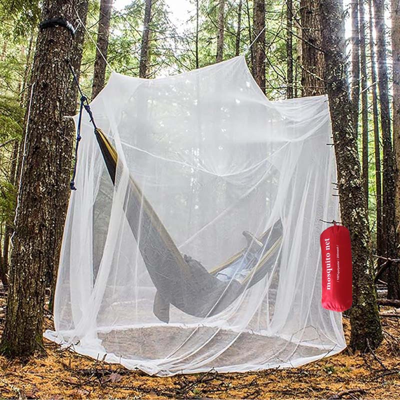 Extra Großes Moskitonetz Mit Tragetasche, Moskitonetz Fürs Bett Mit 2 Öffnungen, Insektennetz Für Terrasse, Camping Und Reisen Mit Aufhängevorrichtung, 220 X 200 X 200 Cm