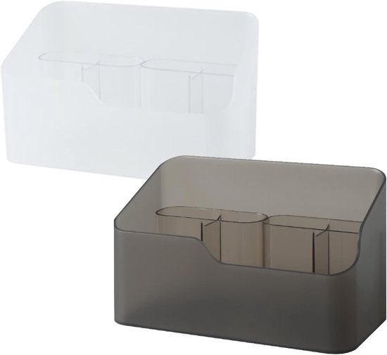 Make-up-organizer – Kosmetikpinselhalter – 2 Stück – Transparent