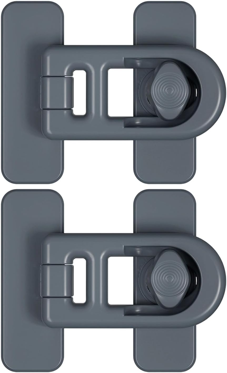 Wetterbeständiges Abs-türschloss Für Camping-babykühlschränke Mit Einfacher Sicherheitsverriegelung, Für Outdoor-camping, 12er-pack (grau)
