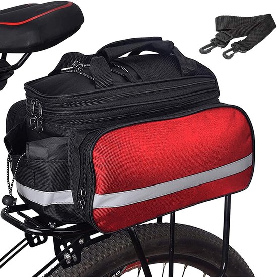 Doppelte Fahrradtasche, 27 L, Wasserdicht, Für E-bikes, Mit Tragegurt, Einfach Zu Montieren, Blau