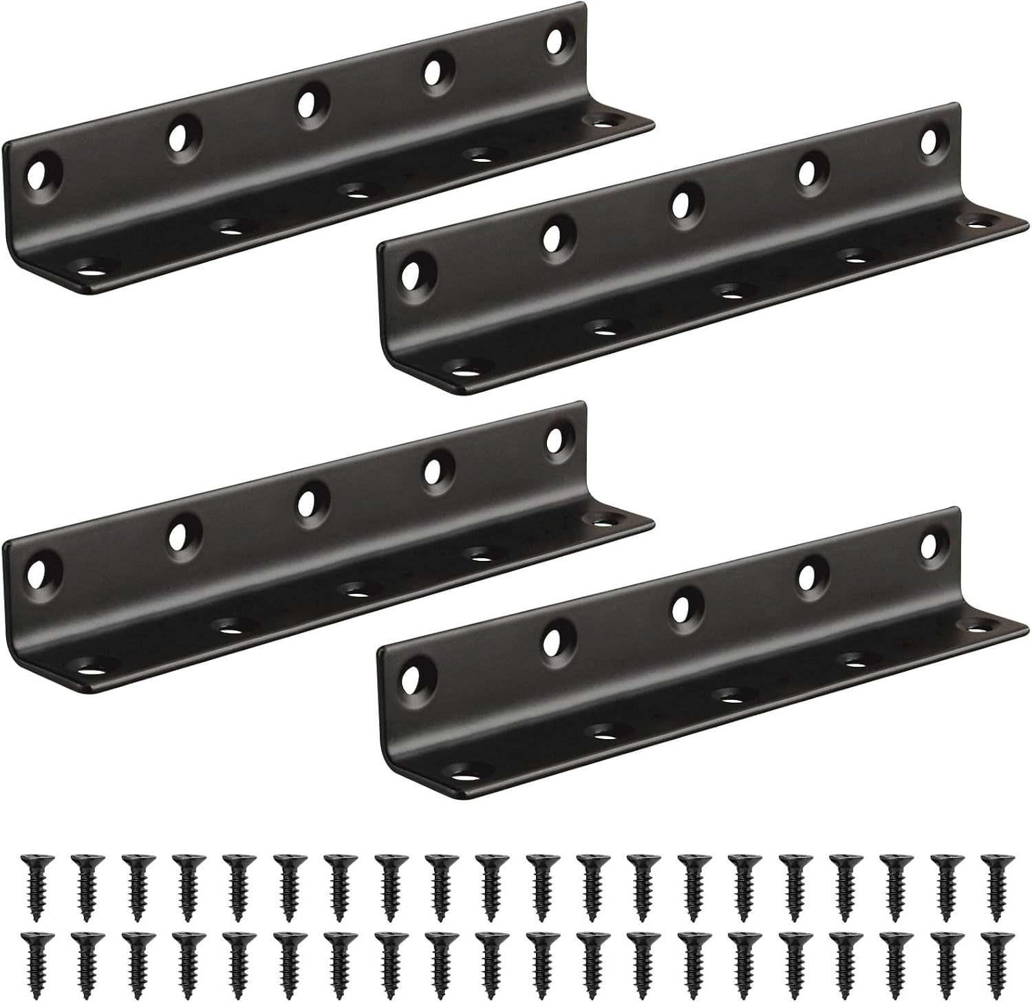 L-förmige Eckverbinder, 4er-pack, L-förmige Metallwinkel Aus Edelstahl, Geeignet Für Möbel, Regale, Schränke, Verstärkung Und Reparatur.