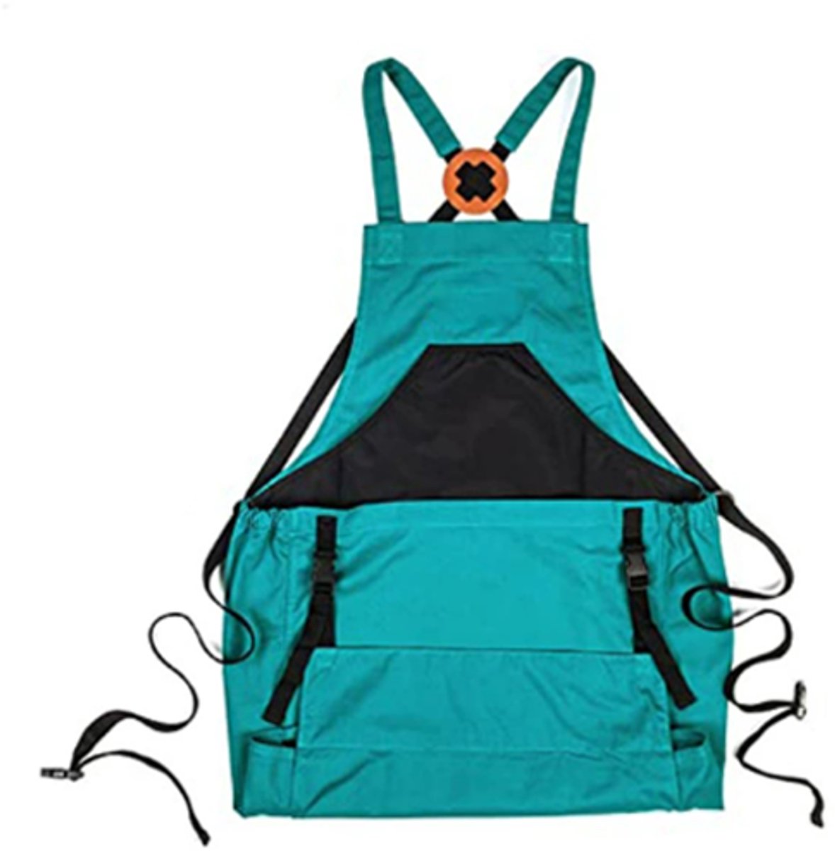 Gartenschürze – Schürze – Gärtner – Mit Verstellbarem Schrittgurt Und Extra Großer Tasche – Oxford-gewebe – Blau Und Schwarz – 50 X 60 Cm