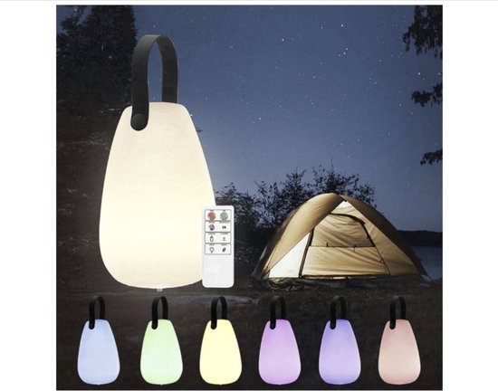 Batteriebetriebene Led-schreibtischlampe, Warmweiß, 8-farbig Dimmbar, Usb-aufladbar Mit Fernbedienung, Wasserdicht (ip65) Für Den Außenbereich, Größe L