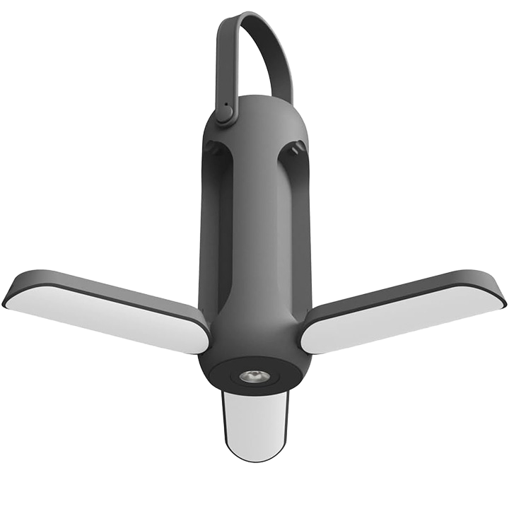 Schwarze Led-faltlaterne, Wiederaufladbar, Warmweißes Hängelicht Für Zelte, Tragbare Outdoor-campingleuchte