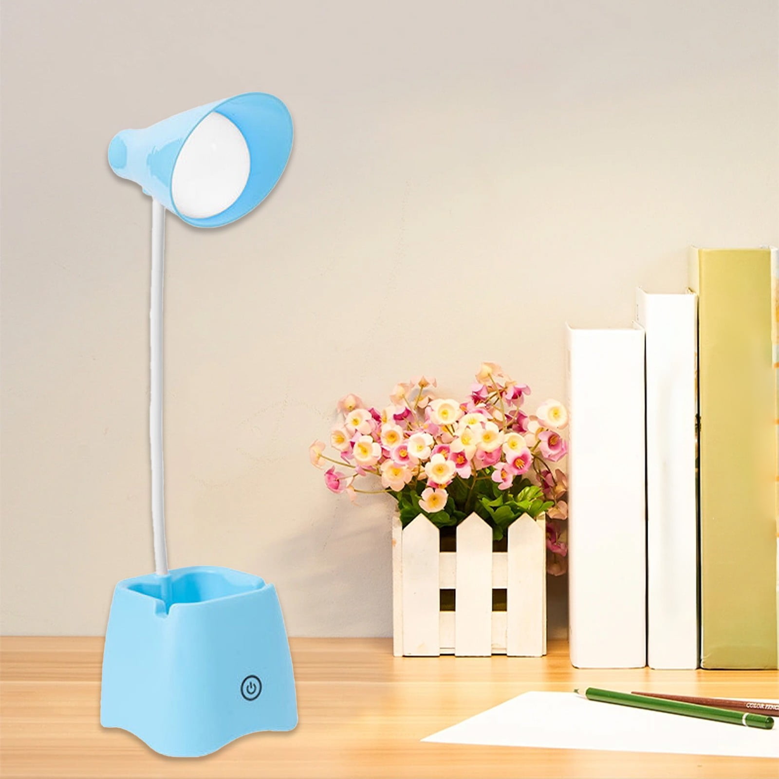 Wiederaufladbare Led-schreibtischlampe Mit Usb-anschluss, Augenschutz, Einstellbarer Helligkeit, Flexiblem Schwanenhals Und Stabilem Clip