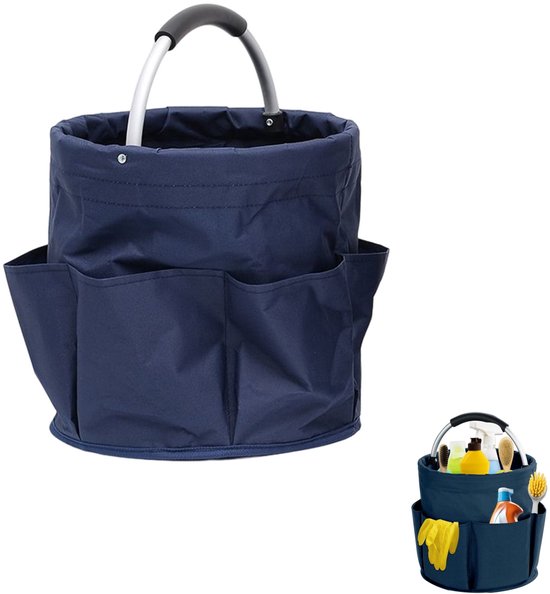 17-liter-tragbarer, Zusammenklappbarer Mehrzweck-reinigungseimer Mit Griff (blau)