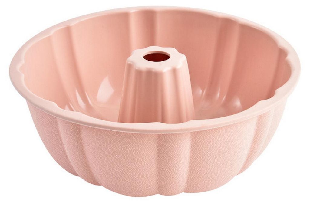10-zoll-silikonform-kuchenform, Antihaftbeschichtet, Geriffeltes Rohrdesign, Runde Backform