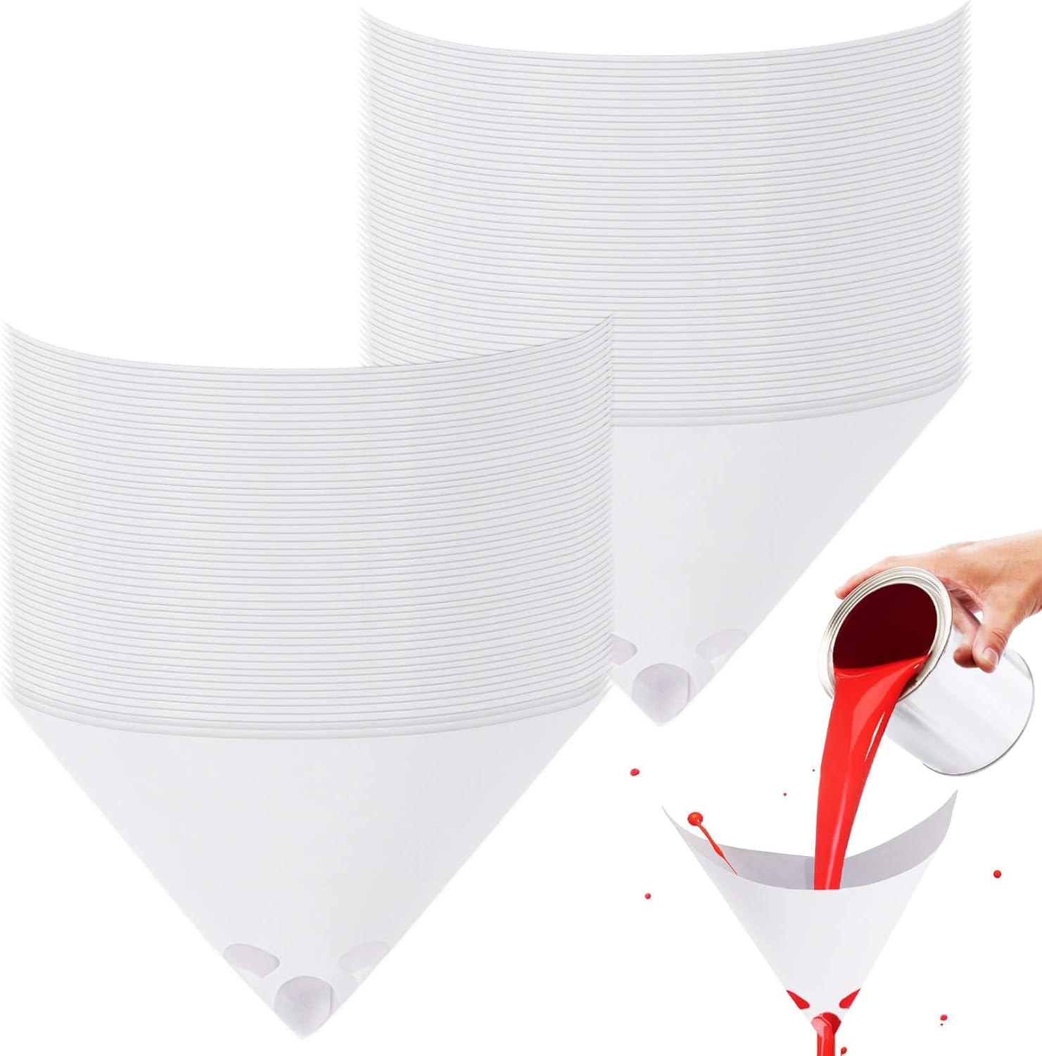 100 Stück Farbfilterpapier – Konischer Farbmischfilter – Trichterfilter – Einweg-sprühzubehör – Werkzeuge Und Ausrüstung – 100 Stück