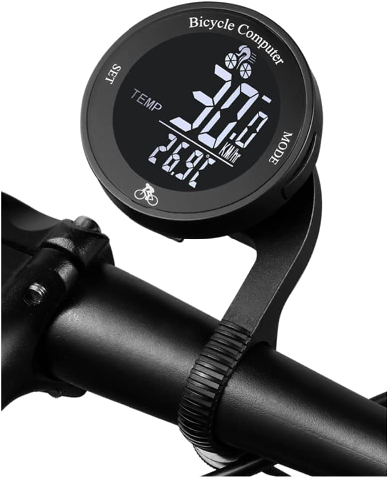 Kabelloser Fahrradtacho Mit 24 Funktionen, Ipx67 Wasserdicht, Lcd-display Mit Hintergrundbeleuchtung, Kilometerzähler Und Automatischer Aufwachfunktion