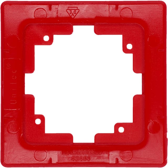 Abdeckrahmen 1f Monaco S206 rot Rahmen Blende - Unitec