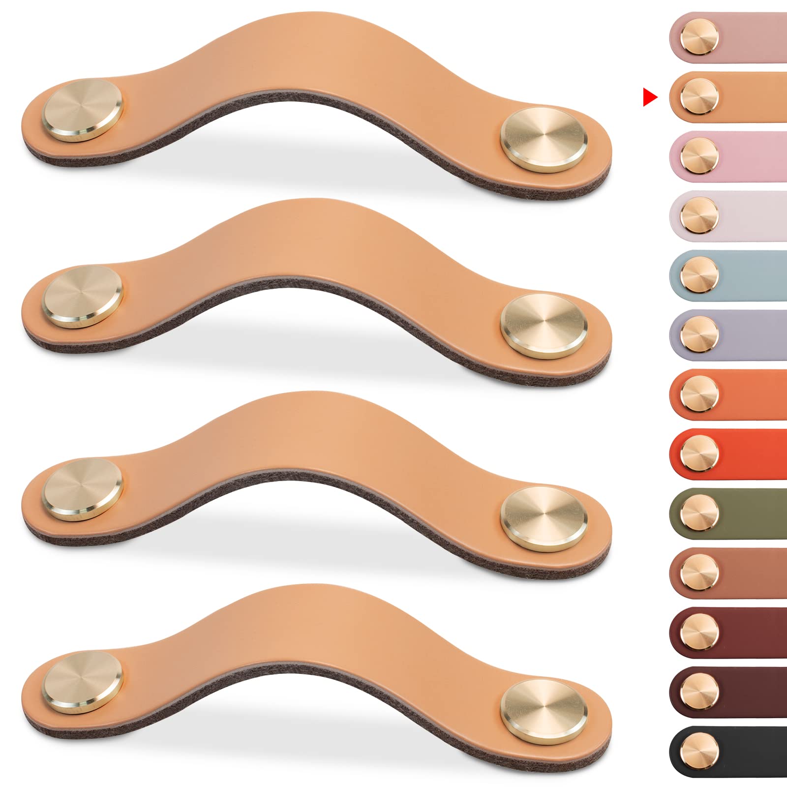 Einzelne Ledergriffe Für Schubladen, Schubladenknöpfe, Küchenschrankgriffe, Ledergriffe Für Schubladen, Geeignet Für Schränke, Kleiderschränke, Sideboards, Kommoden