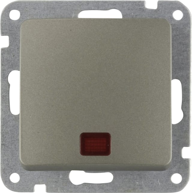 TAE-Abdeckung Monaco S204 platin Rahmen Blende - Unitec
