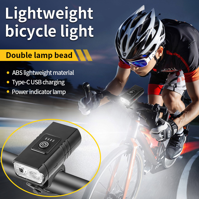 Sportliche Outdoor-fahrradlampe Mit Flutlicht- Und Spotlichtfunktion, Tragbarem Usb-ladeanschluss.