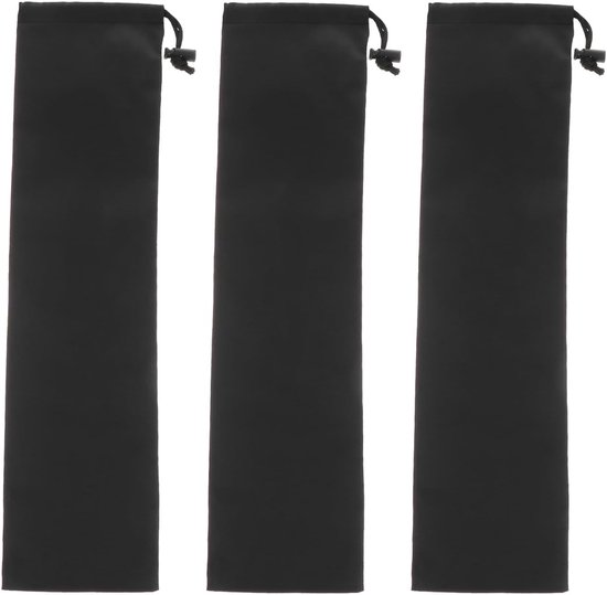 3-teiliges Aufbewahrungsset Für Trekkingstöcke, Tragetasche Für Stöcke, Ersatztasche Für Zelte Und Lampenständer – 73 X 13 Cm / 28,7 X 5,1 Zoll – Schwarz