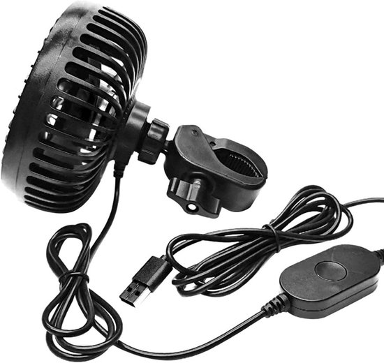 Usb-betriebener, Leiser Ventilator – Mit Clip – Geeignet Für Schreibtisch Und Reisen – Aus Leichtem Polystyrol – Tragbar Und Einfach Zu Transportieren