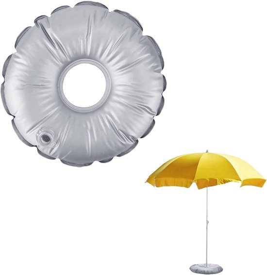 52 Cm Wassergewichtssack Für Schirmständer, 9,5 Kg Füllvolumen, Runder Sonnenschirmfuß, Beschwerter Sandsackhalter Für Sonnenschutz Im Freien
