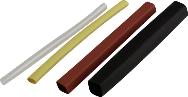 Weitere - Schrumpfschlauch Set 20-teilig 2,4 - 9,4 mm Farben in 4 Größen je 100 mm Heissluftfön