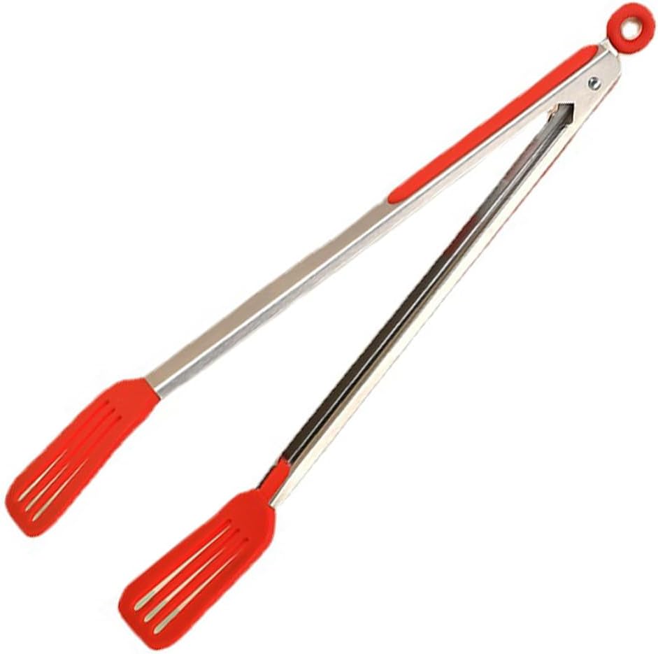 Grillzange Aus Edelstahl Und Silikon - Küchenzange - Kochzange - Fleischzange - Gebäckzange - (3er-pack)