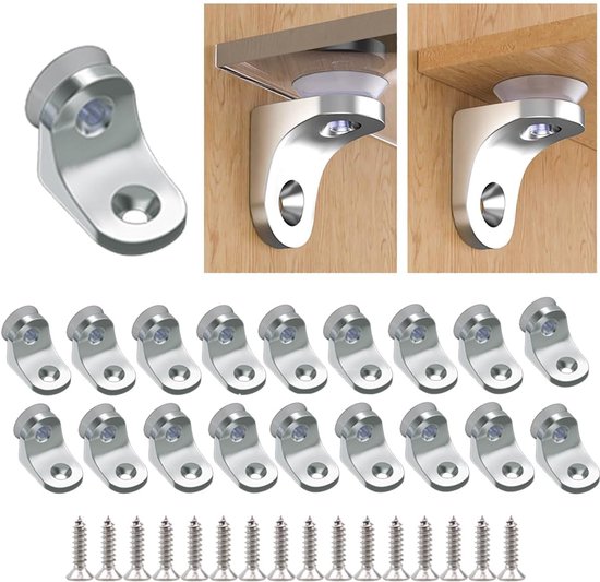 Regalwinkel – Regalstütze – Möbelreparatur – Inkl. Schrauben – 15 X 13 X 2 Cm – Silber